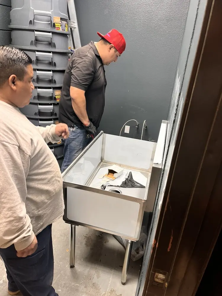 Commercial plumbing and sink installation in Defiance
